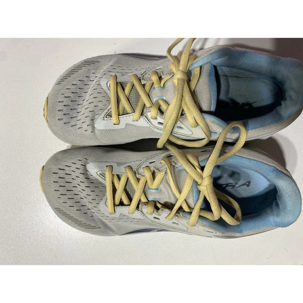 Altra Via Olympus Women 9 Grey Blue Running‎ Shoes Road Gym Sneaker AL0A82CR224